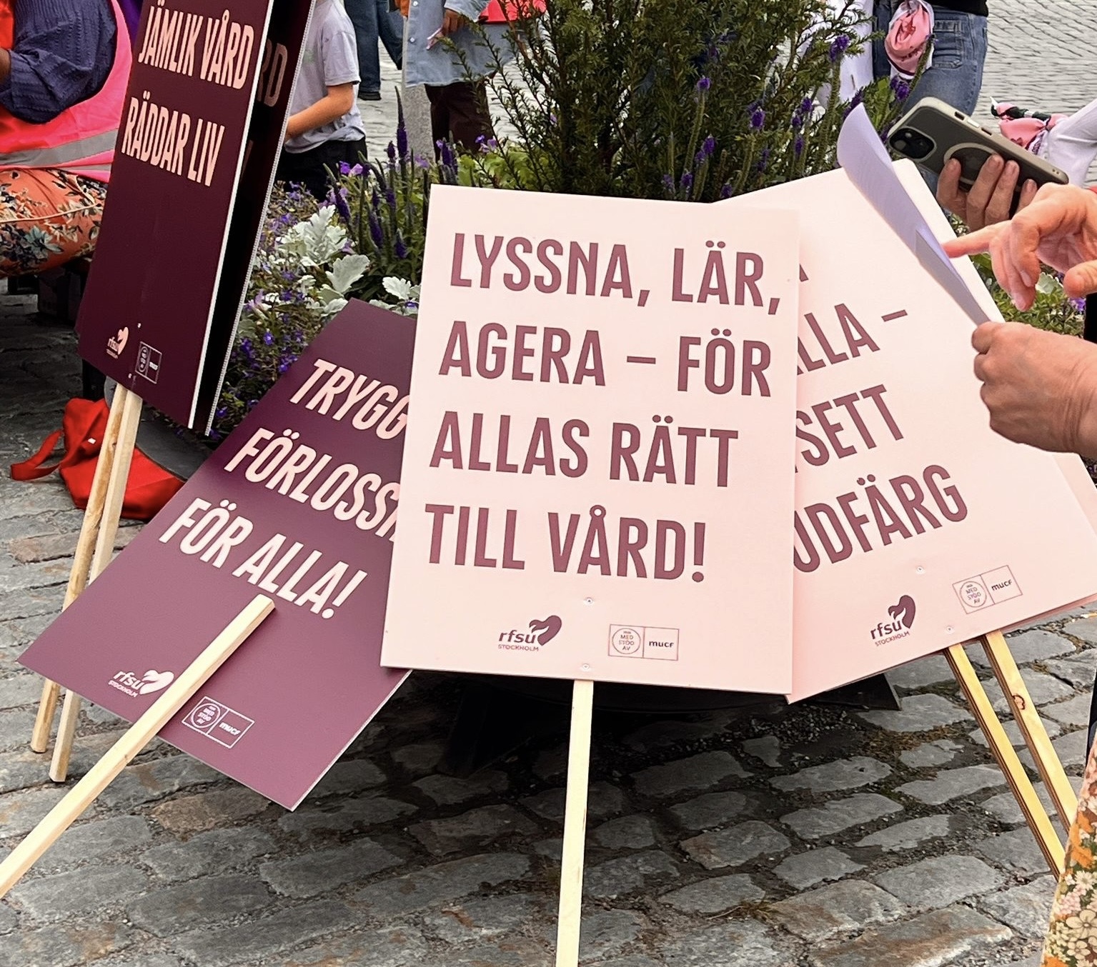 KSAN deltog på Barnvagnsmarschen